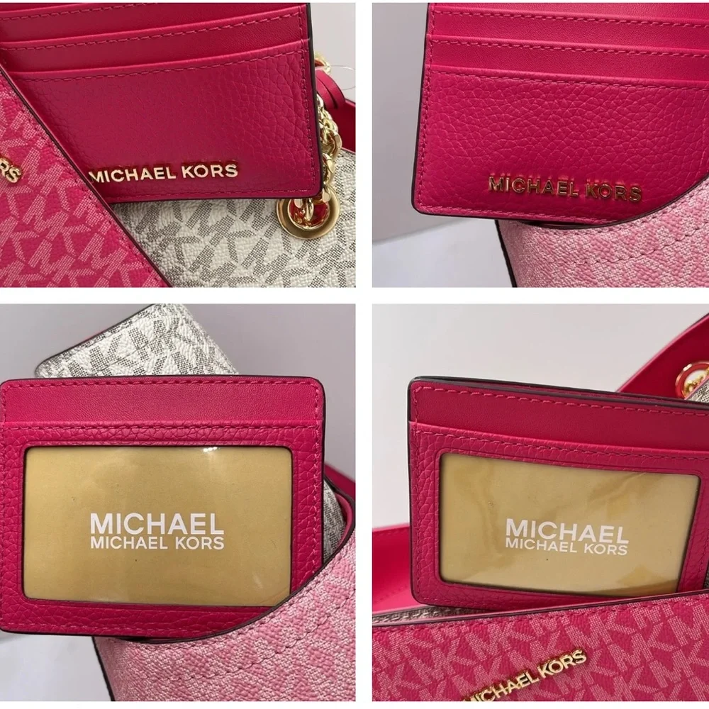 MICHAEL KORS
Large Pebbled Leather Card Holder Case
Electric Pink 
NWT - Picture 3 of 16